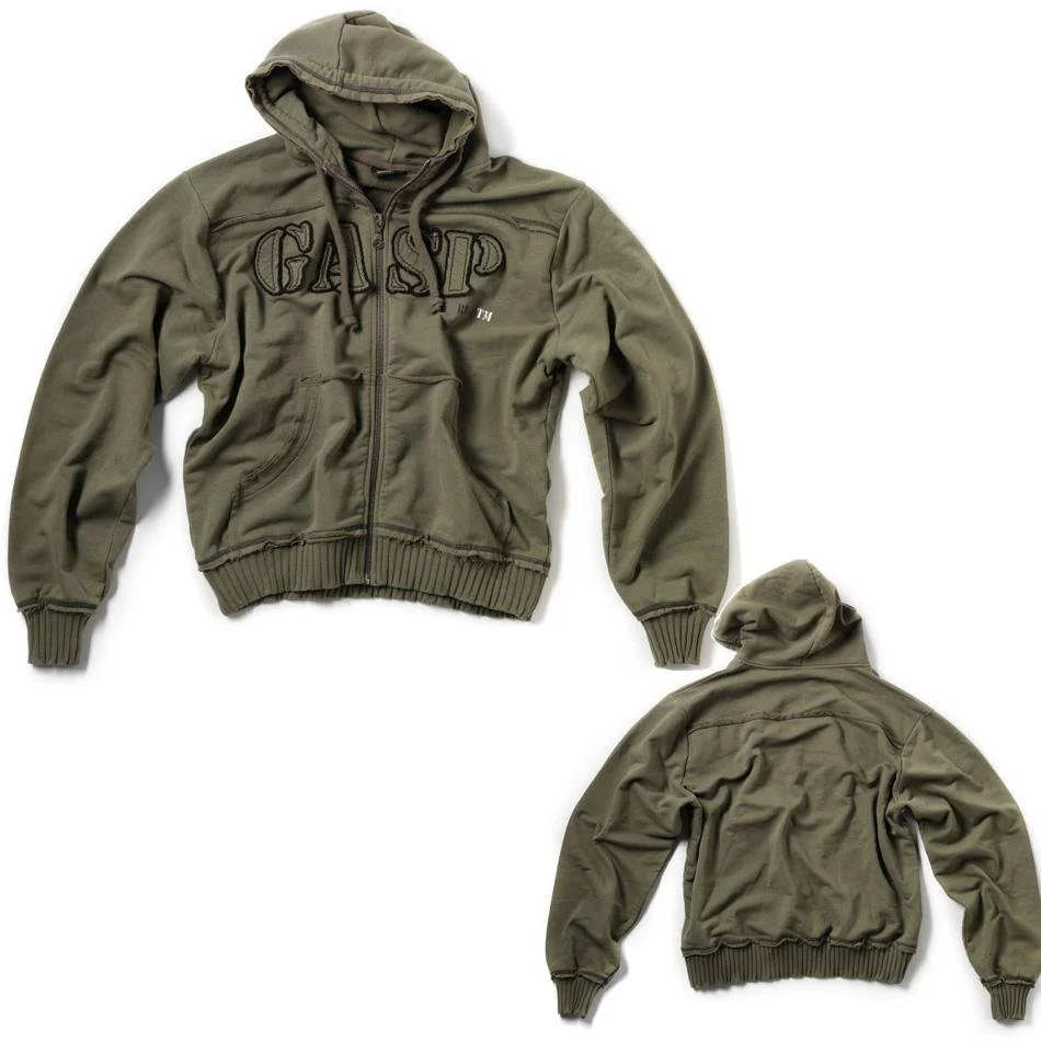 GASP Rough Hoodie - Khaki - Image 2